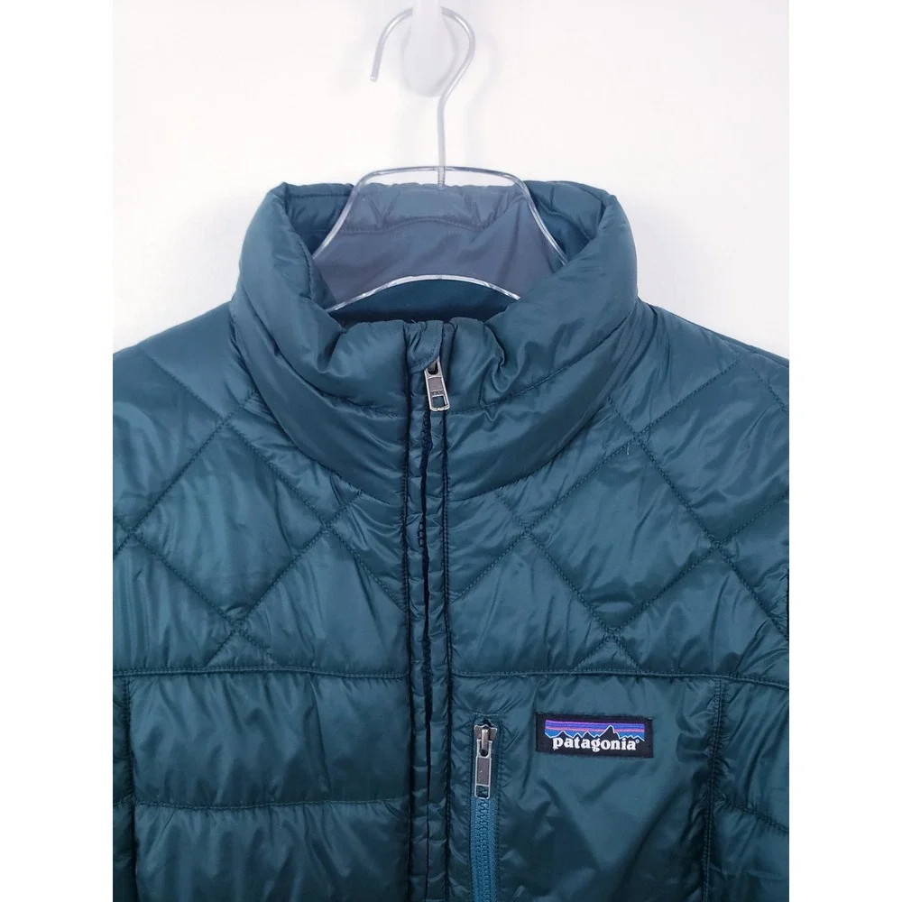 Patagonia Women's Radalie Jacket Green Quilted Full Zip Nano Puff Size Small
